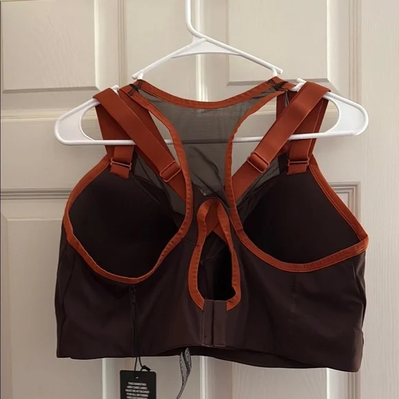 Savage X Fenty Brown and Orange Sports Bra - Picture 3 of 4